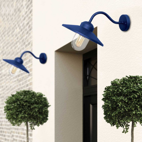 Applique extérieure col de cygne bleue|Exterieur|Lampe Avenue Applique extérieure col de cygne bleue|Exterieur|Lampe Avenue