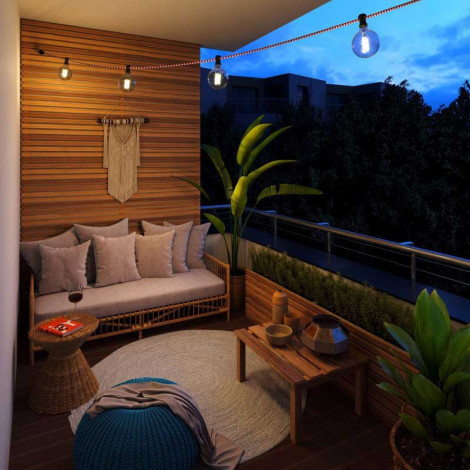Guirlande pour terrasse ou pergola (plusieurs couleurs et dimensions)|Exterieur|Lampe Avenue