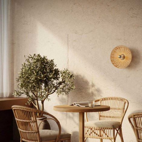 Applique murale ou plafonnier en raphia|Exterieur|Lampe Avenue