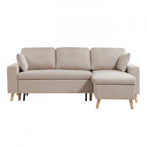 Canapé d'Angle Réversible Convertible "Koli" 227cm Beige|Canape|Paris Prix