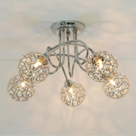 Plafonnier design 5 boules Aphyse|Plafonnier|Kosilum