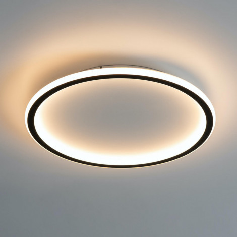 Plafonnier LED rond 40 cm cercle noir - Alessia|Plafonnier|Kosilum Plafonnier LED rond 40 cm cercle noir - Alessia|Plafonnier|Kosilum