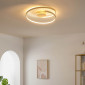 Plafonnier doré double boucle LED - Millenium|Plafonnier|Kosilum