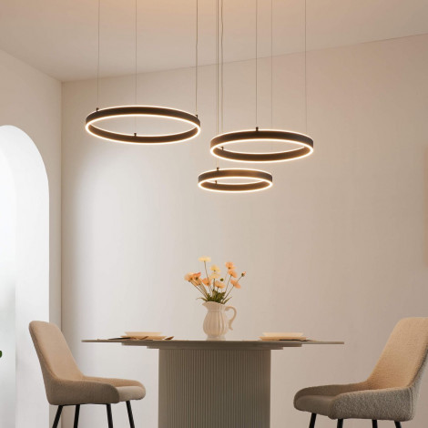 Grand lustre LED dimmable cercles lumineux - Blisko|Plafonnier|Kosilum Grand lustre LED dimmable cercles lumineux - Blisko|Plafonnier|Kosilum