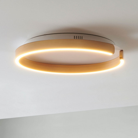 Plafonnier rond doré minimaliste LED - Evora|Plafonnier|Kosilum Plafonnier rond doré minimaliste LED - Evora|Plafonnier|Kosilum