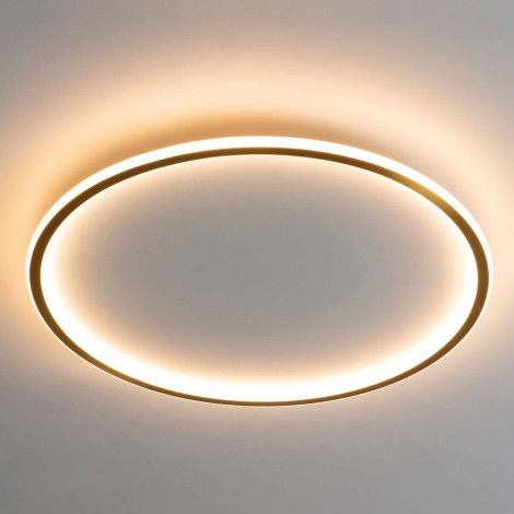Plafonnier LED rond 60 cm cercle doré - Alessia|Plafonnier|Kosilum
