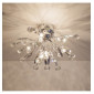 Plafonnier cristal chromé 6 lumières - Steinbach|Plafonnier|Kosilum