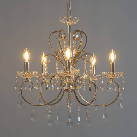 Lustre cristal doré - Pavia|Lustre|Kosilum Lustre cristal doré - Pavia|Lustre|Kosilum