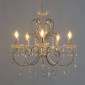 Lustre cristal doré - Pavia|Lustre|Kosilum Lustre cristal doré - Pavia|Lustre|Kosilum