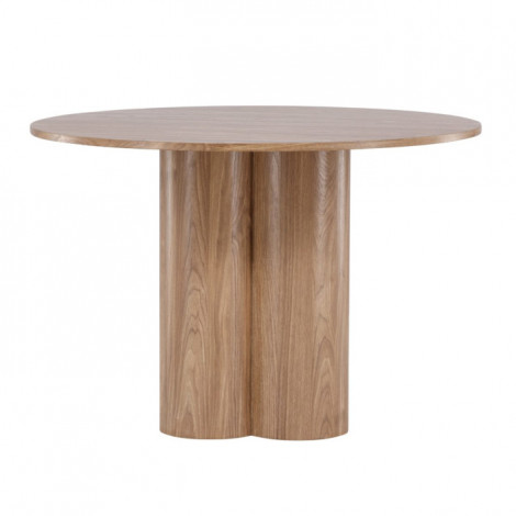 Table à Manger Ronde "Olivia" 110cm Marron|Table|Paris Prix