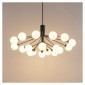 Grande suspension élégante noire à 18 boules - Audrey|Lustre|Kosilum