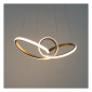Suspension LED dorée boucle infini - Marsala|Lustre|Kosilum Suspension LED dorée boucle infini - Marsala|Lustre|Kosilum