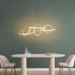Grande suspension dorée LED ultra design - Marilia|Lustre|Kosilum