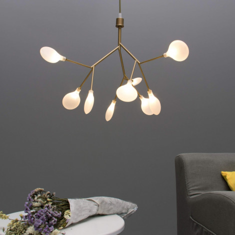 Suspension style petite branche dorée - Arsinoe|Lustre|Kosilum Suspension style petite branche dorée - Arsinoe|Lustre|Kosilum