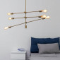 Suspension laiton dorée à trois barres métalliques - Sagitta|Lustre|Kosilum Suspension laiton dorée à trois barres métalliques - Sagitta|Lustre|Kosilum