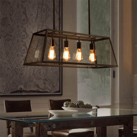 Grande suspension serre à semis 4 lumières - Fresy|Suspensions|Kosilum