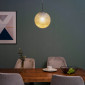 Suspension tendance globe en verre graphique fumé - Angelica|Suspensions|Kosilum