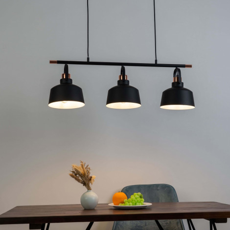 Suspension loft industrielle Triple - Musso|Suspensions|Kosilum