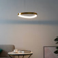 Suspension minimaliste dorée LED lumière indirecte - Mesiano|Suspensions|Kosilum
