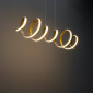 Suspension aérienne torsadée dorée LED - Millenium|Suspensions|Kosilum
