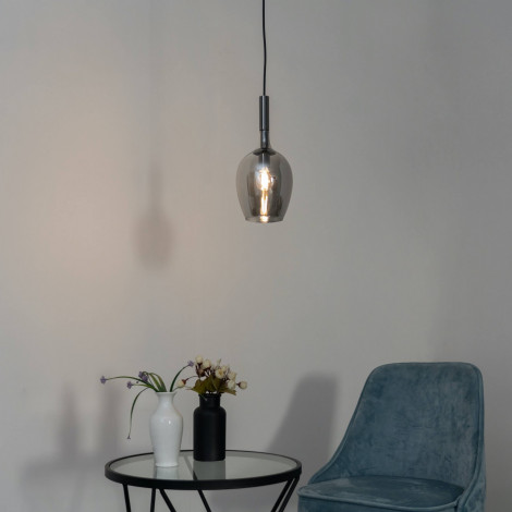 Suspension chic et design en verre gris - Syrah|Suspensions|Kosilum Suspension chic et design en verre gris - Syrah|Suspensions|Kosilum