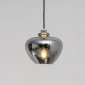 Suspension contemporaine goutte en verre fumé - Waldo|Suspensions|Kosilum Suspension contemporaine goutte en verre fumé - Waldo|Suspensions|Kosilum