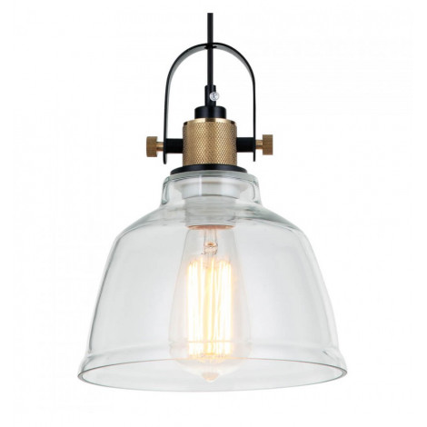 Lampe suspendue industrielle verre transparent - Linz|Suspensions|Kosilum Lampe suspendue industrielle verre transparent - Linz|Suspensions|Kosilum