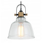 Lampe suspendue industrielle verre transparent - Linz|Suspensions|Kosilum Lampe suspendue industrielle verre transparent - Linz|Suspensions|Kosilum