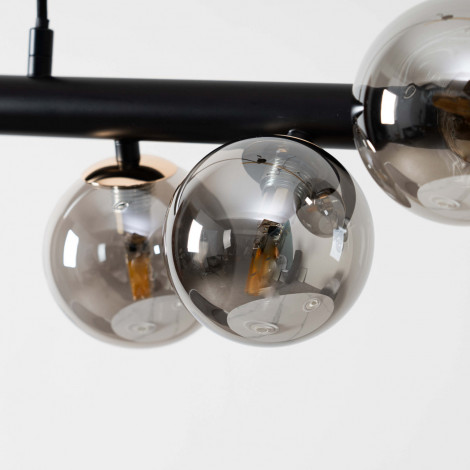 Grande suspension élégante à 7 verres fumés - Nizzalo|Suspensions|Kosilum