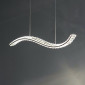 Longue suspension LED barre ondulée - Agosta|Suspensions|Kosilum