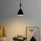 Suspension industrielle conique noire - Denzo|Suspensions|Kosilum