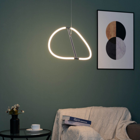 Suspension LED design circulaire courbée - Molfaro|Suspensions|Kosilum Suspension LED design circulaire courbée - Molfaro|Suspensions|Kosilum