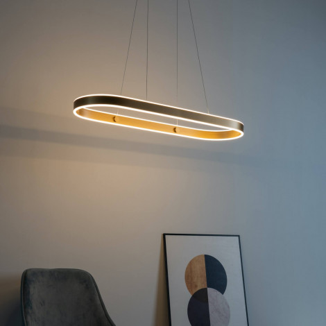 Suspension à liseré LED design or - Apollo|Suspensions|Kosilum Suspension à liseré LED design or - Apollo|Suspensions|Kosilum