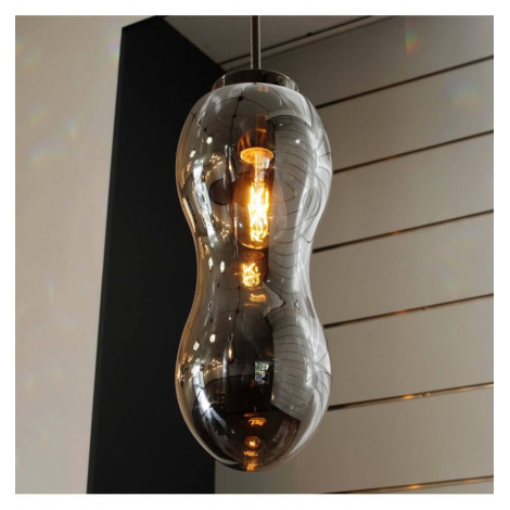 Suspension verre fumé design - Almera|Suspensions|Kosilum