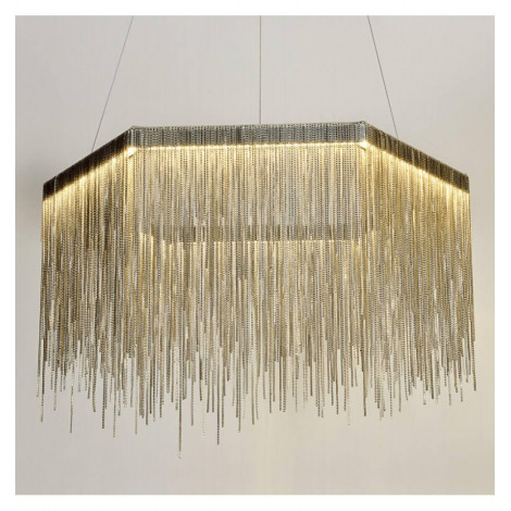 Lampe suspension LED à guirlande d'aluminium - Rain|Suspensions|Kosilum Lampe suspension LED à guirlande d'aluminium - Rain|Suspensions|Kosilum