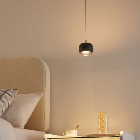 Petite suspension noire dimmable design sobre en métal - Finn|Suspensions|Kosilum Petite suspension noire dimmable design sobre en métal - Finn|Suspensions|Kosilum