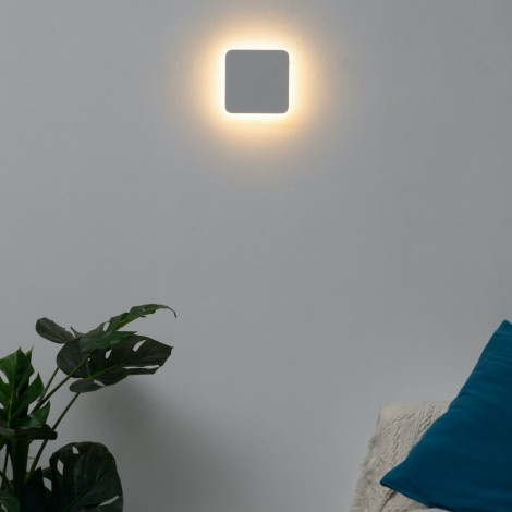 Applique LED carrée bords arrondis minimaliste blanche - Eporedia|Appliques murales|Kosilum Applique LED carrée bords arrondis minimaliste blanche - Eporedia|Appliques murales|Kosilum