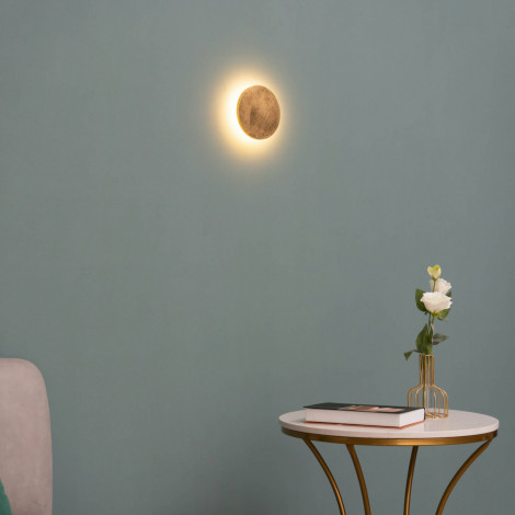 Éclairage mural LED feuilles dorées - Lunar|Appliques murales|Kosilum