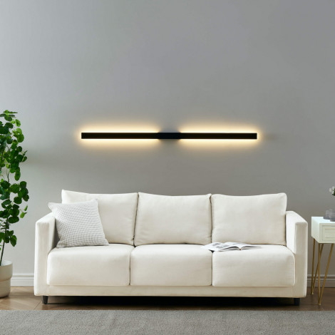 Longue applique murale noire extérieur 144 cm - Sambai|Appliques murales|Kosilum Longue applique murale noire extérieur 144 cm - Sambai|Appliques murales|Kosilum