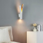 Applique LED blanche intérieur or double faisceau - Nelia|Appliques murales|Kosilum