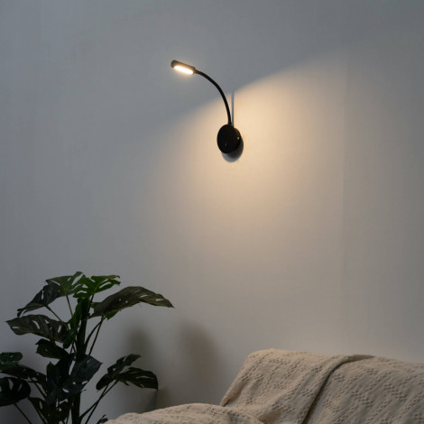 Liseuse LED orientable noire - Norma|Appliques murales|Kosilum Liseuse LED orientable noire - Norma|Appliques murales|Kosilum