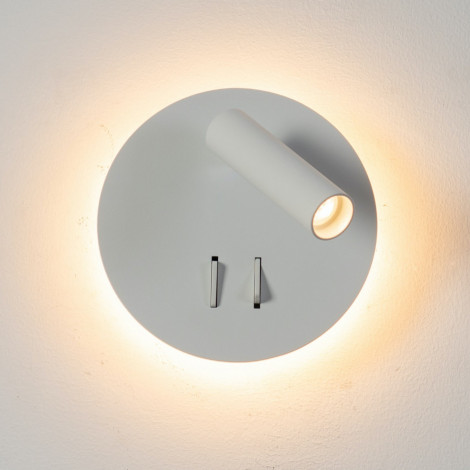 Liseuse tendance double LED et interrupteur - Bilbao blanc|Appliques murales|Kosilum Liseuse tendance double LED et interrupteur - Bilbao blanc|Appliques murales|Kosilum