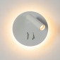 Liseuse tendance double LED et interrupteur - Bilbao blanc|Appliques murales|Kosilum Liseuse tendance double LED et interrupteur - Bilbao blanc|Appliques murales|Kosilum