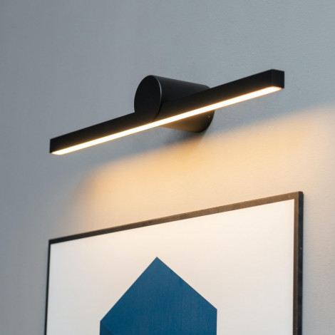 Applique design style épuré noire LED IP54 - Koge|Appliques murales|Kosilum