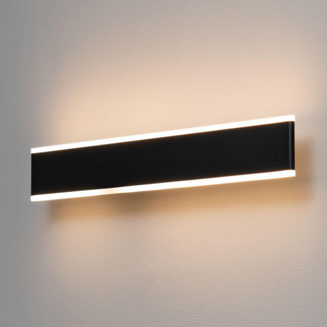 Grande applique LED longueur 50 cm noir - Bastia|Appliques murales|Kosilum Grande applique LED longueur 50 cm noir - Bastia|Appliques murales|Kosilum