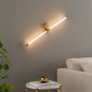 Applique murale longiligne néon LED laiton - Natys|Appliques murales|Kosilum