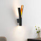 Applique LED design noire double éclairage - Nelia|Appliques murales|Kosilum Applique LED design noire double éclairage - Nelia|Appliques murales|Kosilum