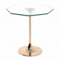 Table d'Appoint Design en Verre "Lya" 47cm Or|Table Basse|Paris Prix
