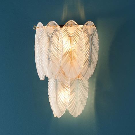 Applique pampilles opalines en verre - Julia|Appliques murales|Kosilum