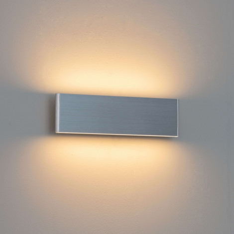 Applique LED futuriste en aluminium brossé - Cruise Argenté|Appliques murales|Kosilum
